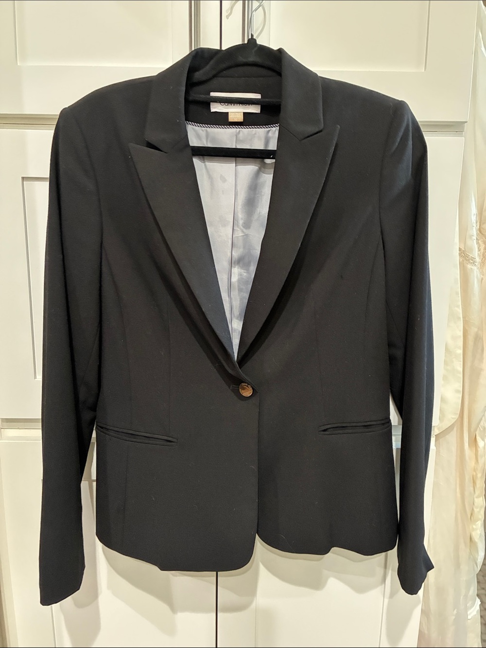 Calvin Klein Black Single-Button Women's Blazer